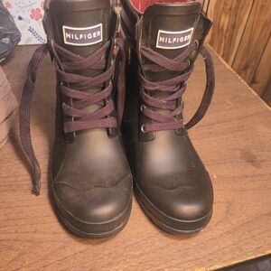 Tommy Hilfiger Black and White  Rain Boots